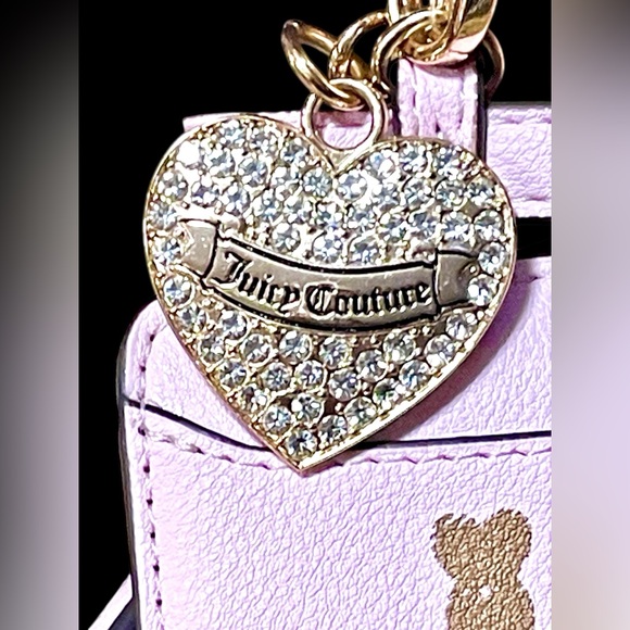 New Juicy Couture brown and pink velour Scottie dogs handbag - Picture 5 of 6